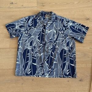Hilo Hattie Banana Leaf Aloha Shirt 2XL Vintage